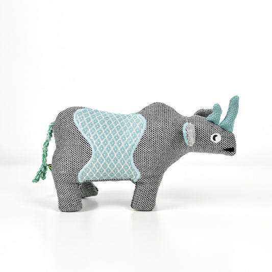 Rhino Plush Toy Recycled Fabric