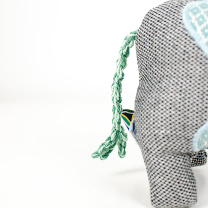 Rhino Plush Toy Recycled Fabric