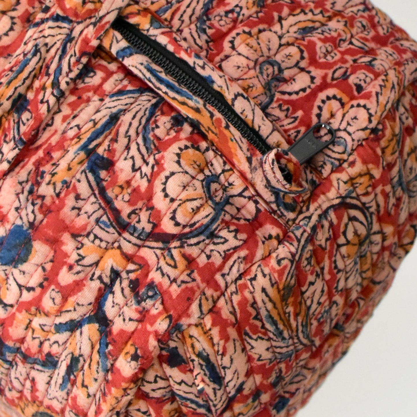 Merlot Kalamkari Quilted Duffel Bag