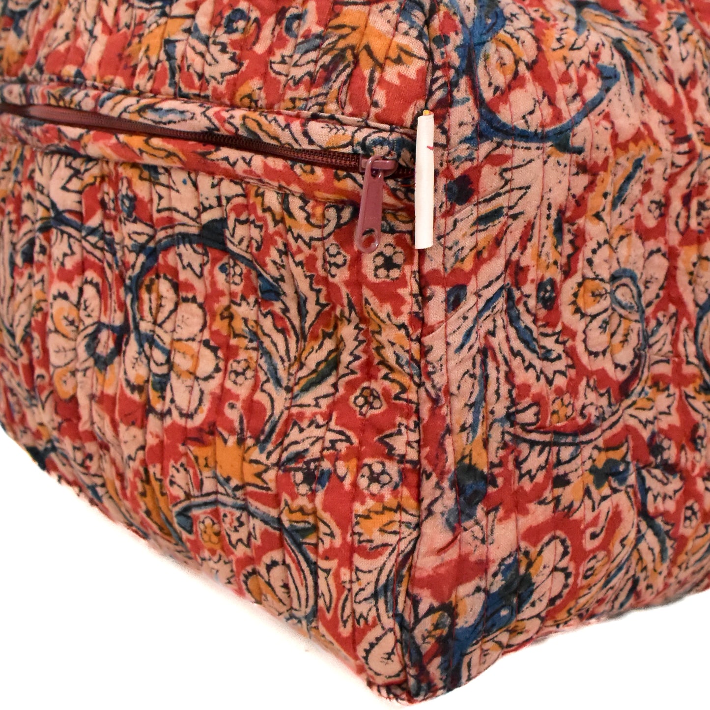 Merlot Kalamkari Quilted Duffel Bag