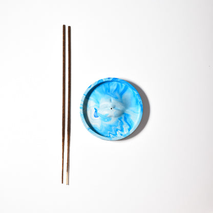 Blue Marble Incense Stick Holder